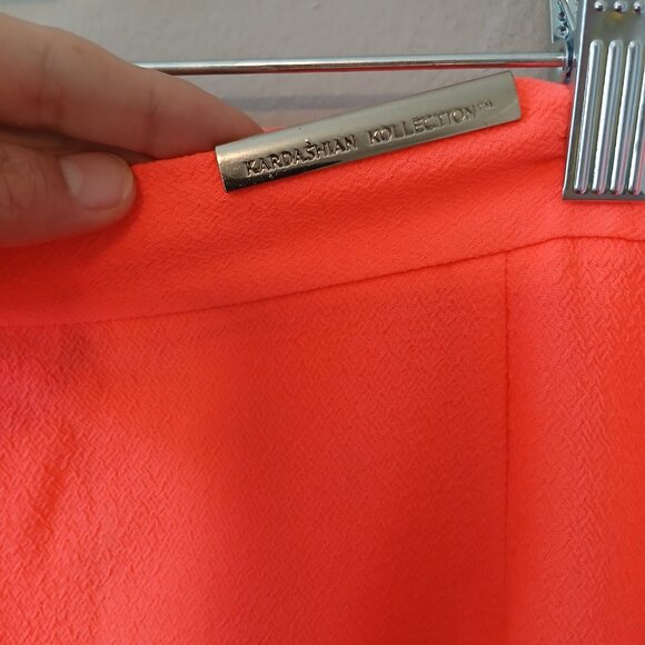 Kim Kardashian Womens Blazer and Pencil Skirt Set Hot Pink Long Sleeve SZ XL NWT - Picture 11 of 16